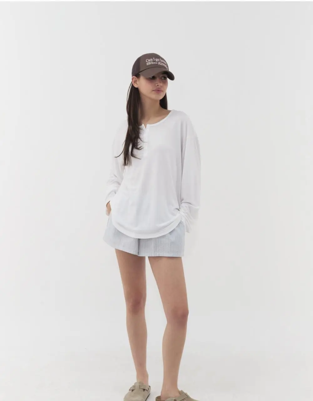[레이지지] 쿨 라이트 헨리넥 롱슬리브 티셔츠 (4색상) 상세페이지 25